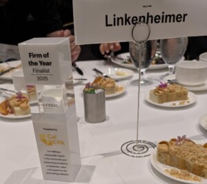 Honored to Announce That Linkenheimer LLP Has Been Named a CalCPA Firm of the Year Finalist!